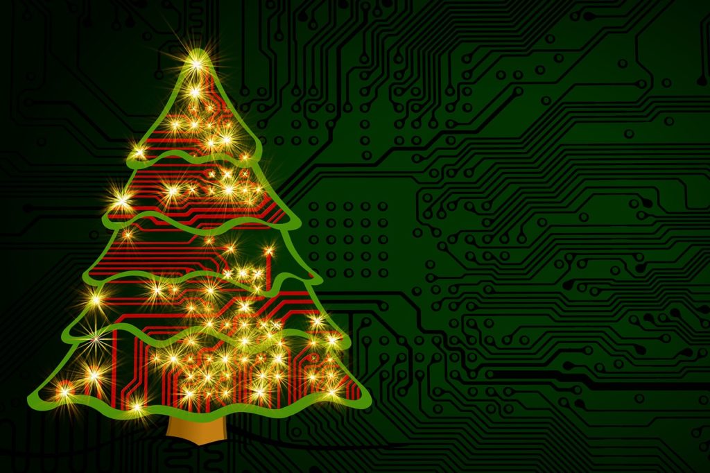 Image of circuit Christmas tree