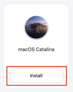 Install OS button