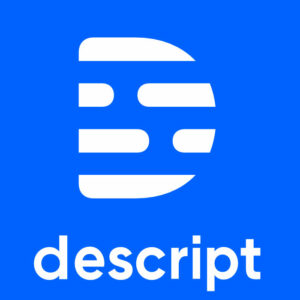 logo for Descript software